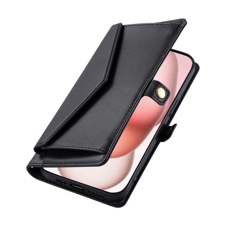 For Motorola Edge 60 Pro Wallet Multi-card Slot Leather Phone Case with Lanyard