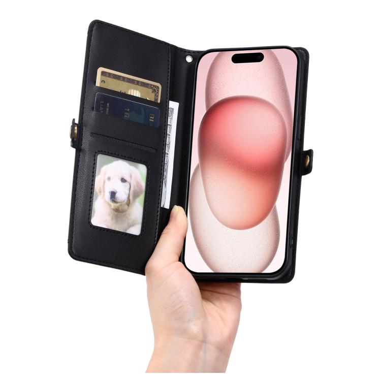 For Motorola Edge 60 Pro Wallet Multi-card Slot Leather Phone Case with Lanyard