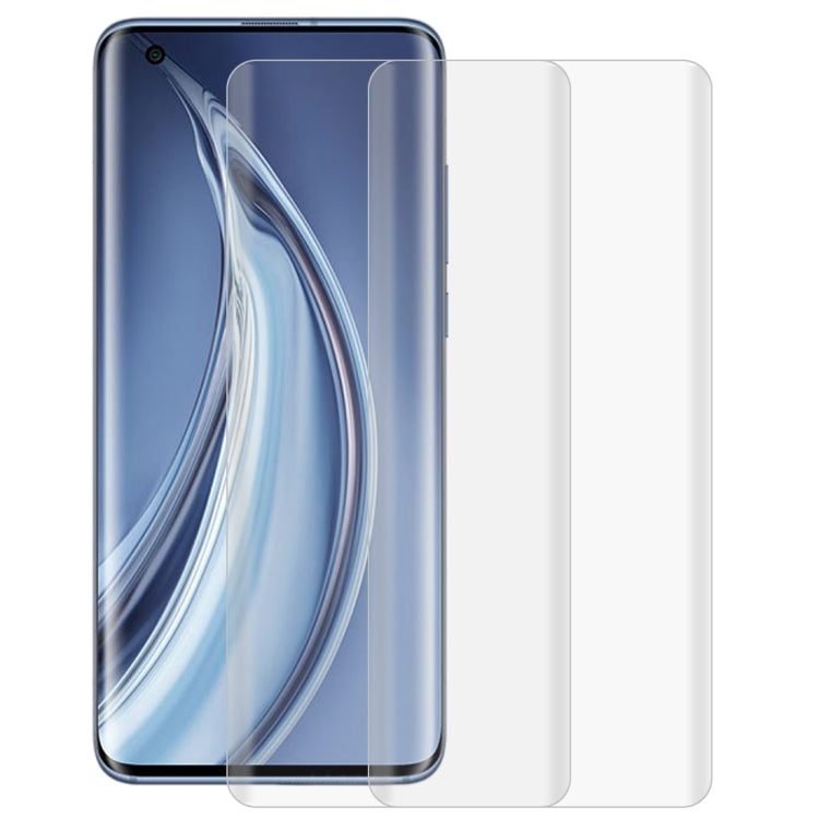 For Xiaomi Mi 10 / 10 Pro 2 PCS 3D Curved Silk-screen PET Full Coverage Protective Film(Transparent)