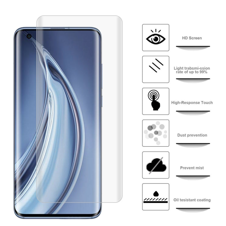 For Xiaomi Mi 10 / 10 Pro 2 PCS 3D Curved Silk-screen PET Full Coverage Protective Film(Transparent)