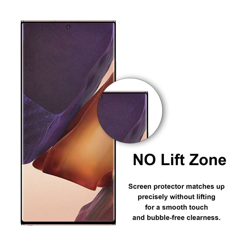 For Samsung Galaxy Note20 Ultra 2pcs 3D Curved Silk-screen PET Full Coverage Protective Film(Black)