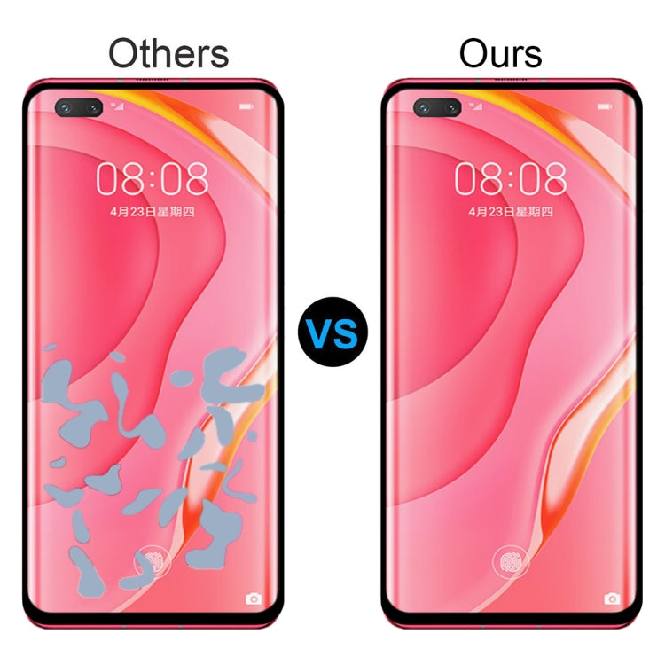 For Huawei Nova 7 Pro 2 PCS 3D Curved Silk-screen PET Full Coverage Protective Film(Black)