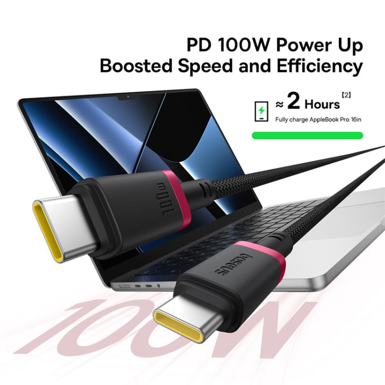 Baseus Dura Series USB-C / Type-C to USB-C / Type-C 100W Fast Charging Cable, Length:2m