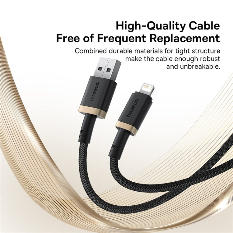 Baseus Dura Series USB to 8 Pin 2.4A Fast Charging Cable, Length:1m