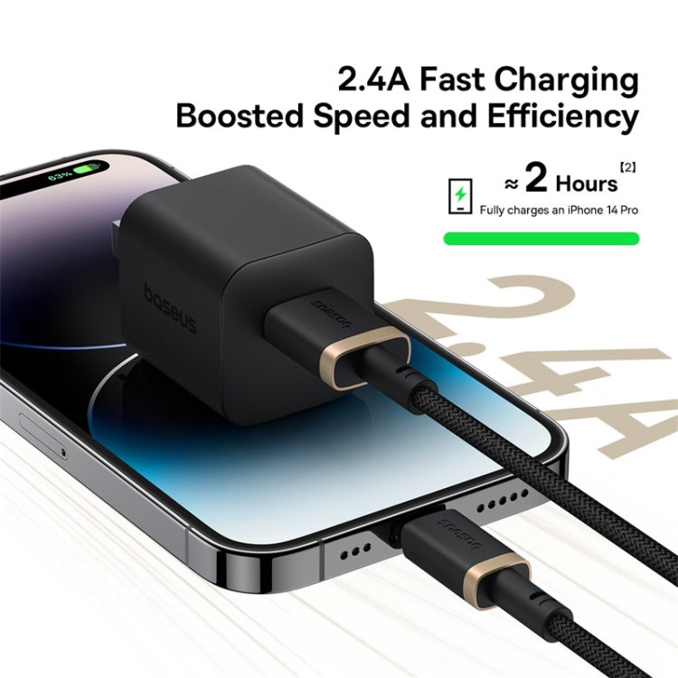 Baseus Dura Series USB to 8 Pin 2.4A Fast Charging Cable, Length:1m