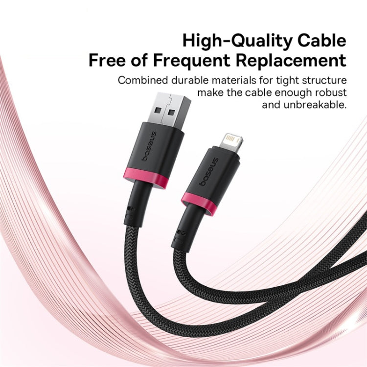 Baseus Dura Series USB to 8 Pin 2.4A Fast Charging Cable, Length:1m
