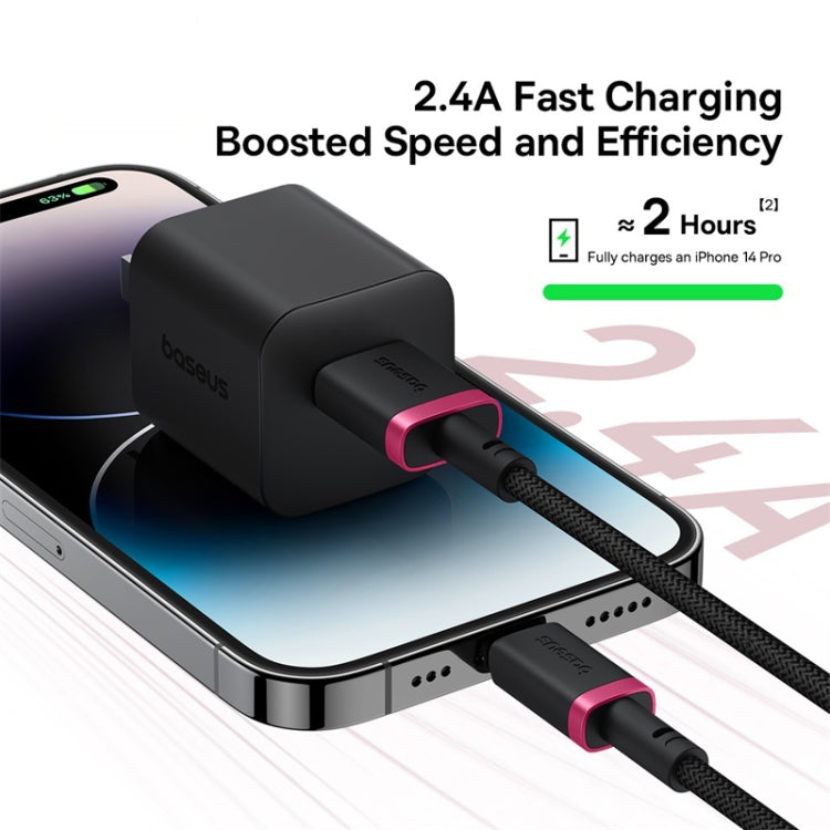 Baseus Dura Series USB to 8 Pin 2.4A Fast Charging Cable, Length:1m