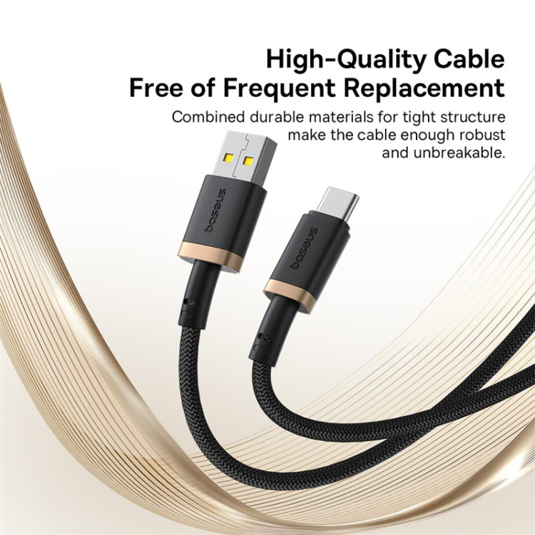 Baseus Dura Series USB to USB-C / Type-C 60W Fast Charging Cable, Length:1m