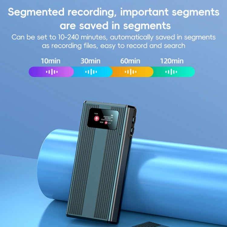 ZD42B Magnetic Sound Control Smart Noise Reduction Voice Recorder, Memory:32GB - Black