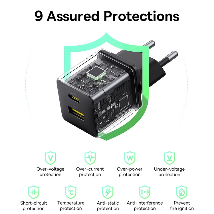 Baseus PD30W USB, USB-C / Type-C Fast Charger, Plug Type:EU Plug