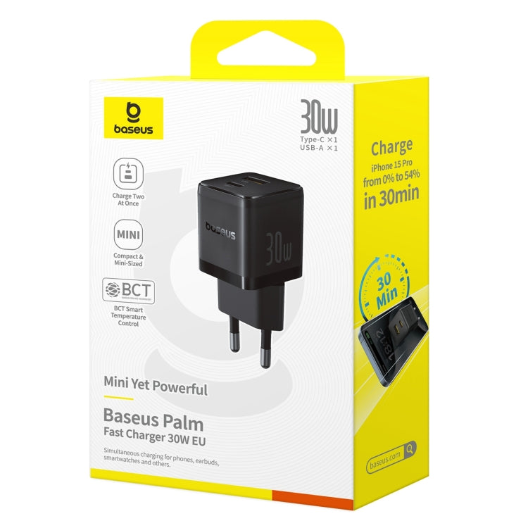 Baseus PD30W USB, USB-C / Type-C Fast Charger, Plug Type:EU Plug