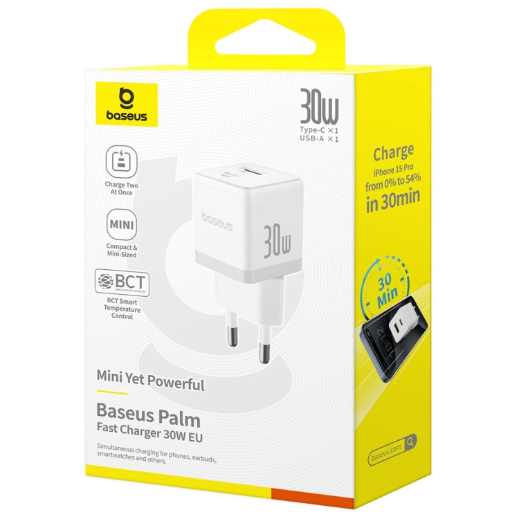 Baseus PD30W USB, USB-C / Type-C Fast Charger, Plug Type:EU Plug