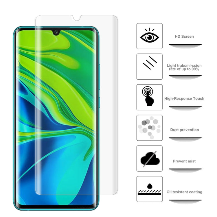 For Xiaomi Mi CC9 Pro 50 PCS 3D Curved Silk-screen PET Full Coverage Protective Film(Transparent)