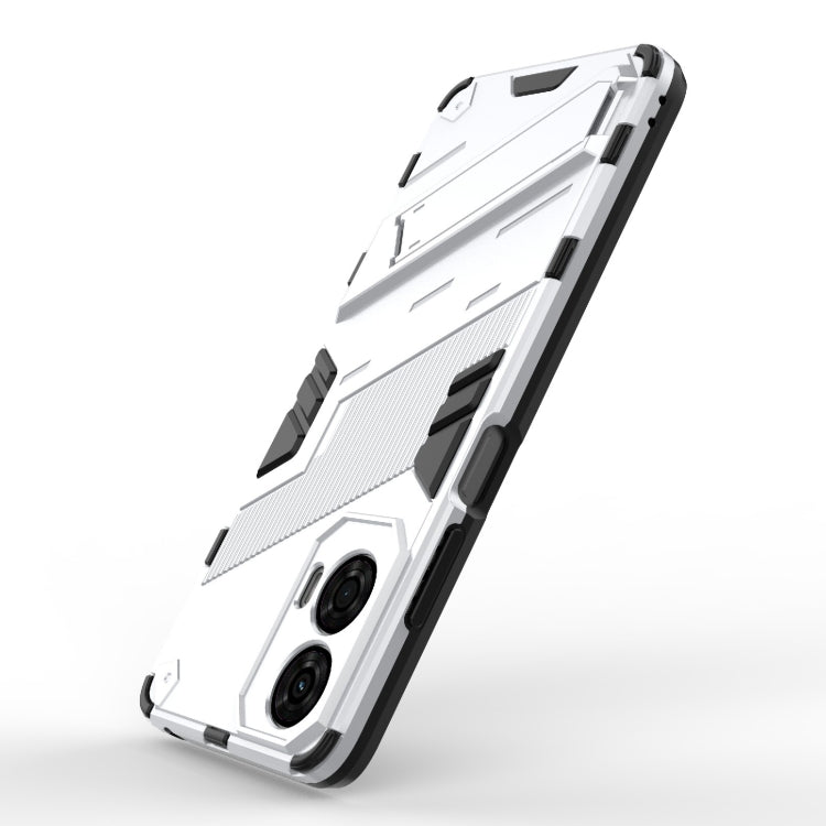 For Motorola Moto G24 4G Punk Armor 2 in 1 PC + TPU Phone Case with Holder