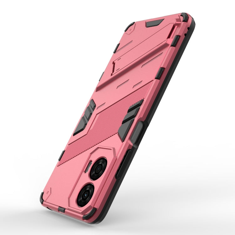 For Motorola Moto G24 4G Punk Armor 2 in 1 PC + TPU Phone Case with Holder