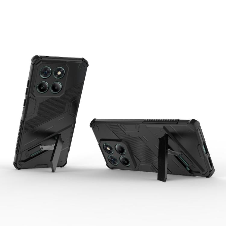 For Motorola Edge 60 Fusion 5G Global Punk Armor 2 in 1 PC + TPU Phone Case with Holder