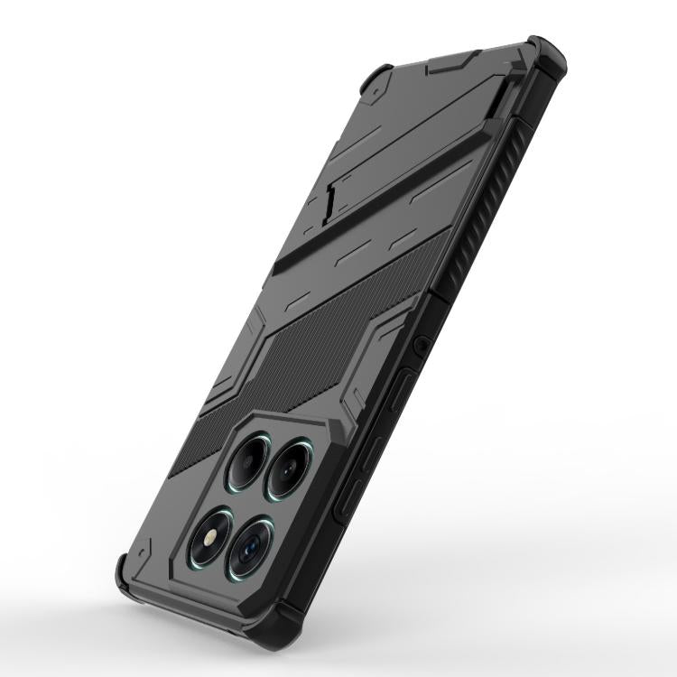 For Motorola Edge 60 Fusion 5G Global Punk Armor 2 in 1 PC + TPU Phone Case with Holder
