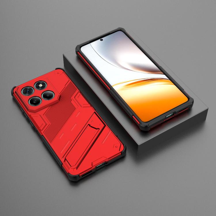 For Motorola Edge 60 Fusion 5G Global Punk Armor 2 in 1 PC + TPU Phone Case with Holder