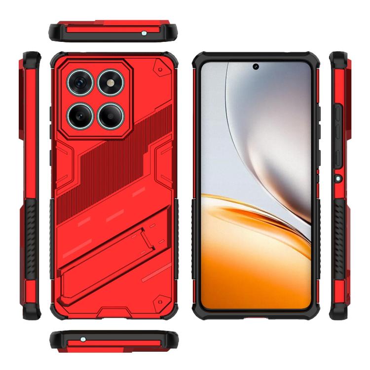 For Motorola Edge 60 Fusion 5G Global Punk Armor 2 in 1 PC + TPU Phone Case with Holder