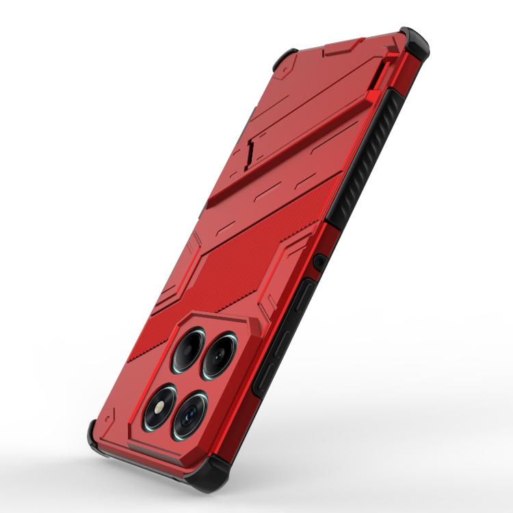 For Motorola Edge 60 Fusion 5G Global Punk Armor 2 in 1 PC + TPU Phone Case with Holder