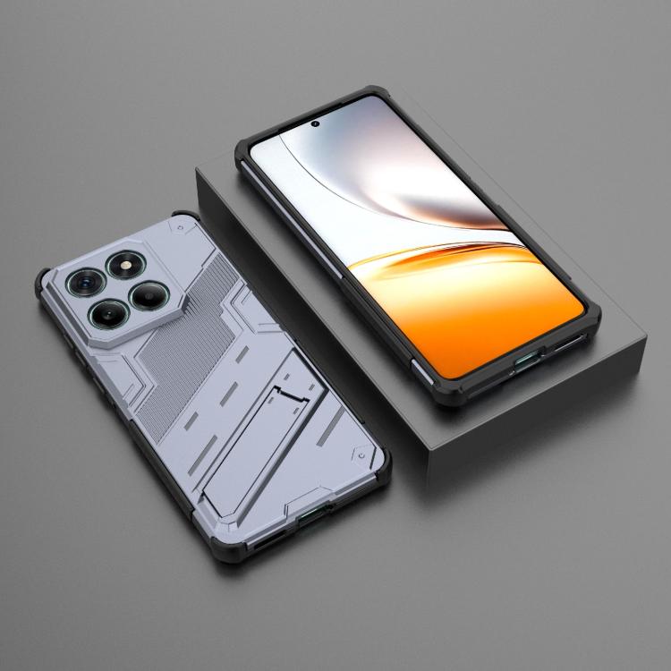 For Motorola Edge 60 Fusion 5G Global Punk Armor 2 in 1 PC + TPU Phone Case with Holder