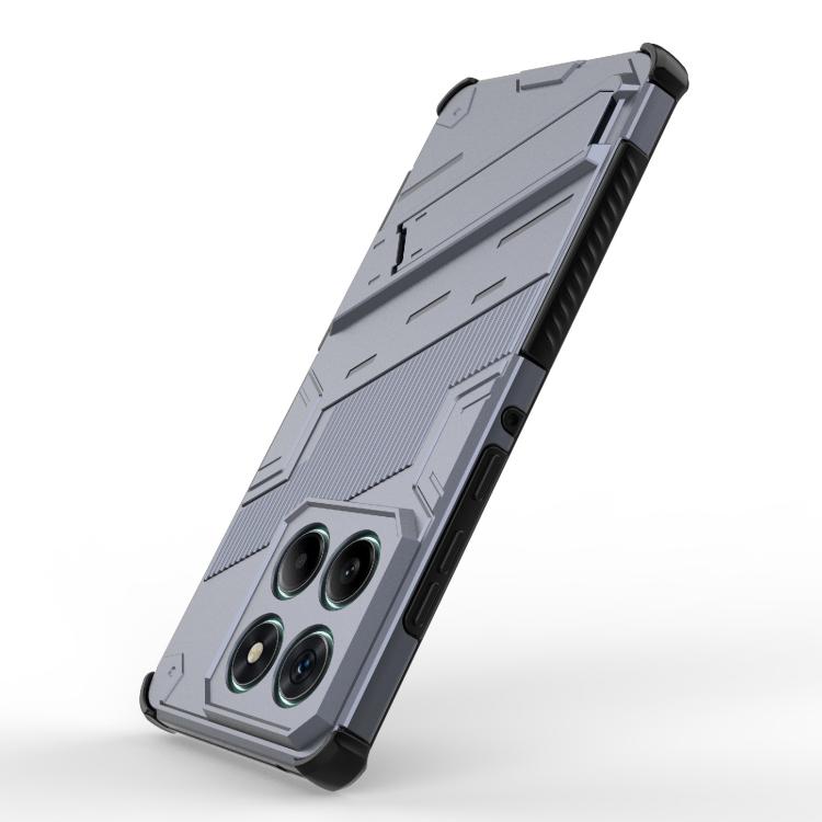 For Motorola Edge 60 Fusion 5G Global Punk Armor 2 in 1 PC + TPU Phone Case with Holder