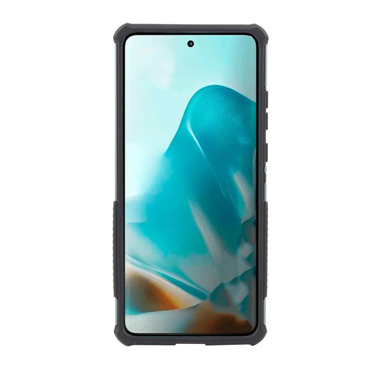 For Motorola Edge 60 Fusion 5G Global Punk Armor 2 in 1 PC + TPU Phone Case with Holder
