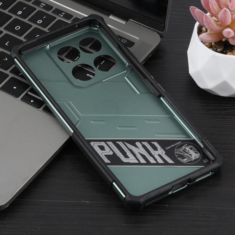 For Motorola Edge 60 Fusion 5G Global Punk Armor 2 in 1 PC + TPU Phone Case with Holder