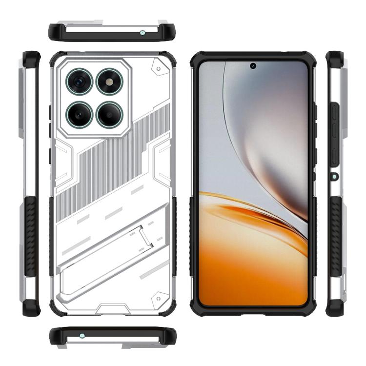 For Motorola Edge 60 Fusion 5G Global Punk Armor 2 in 1 PC + TPU Phone Case with Holder