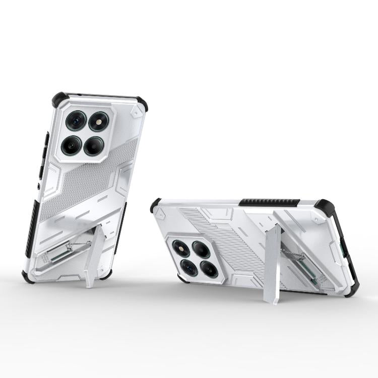 For Motorola Edge 60 Fusion 5G Global Punk Armor 2 in 1 PC + TPU Phone Case with Holder