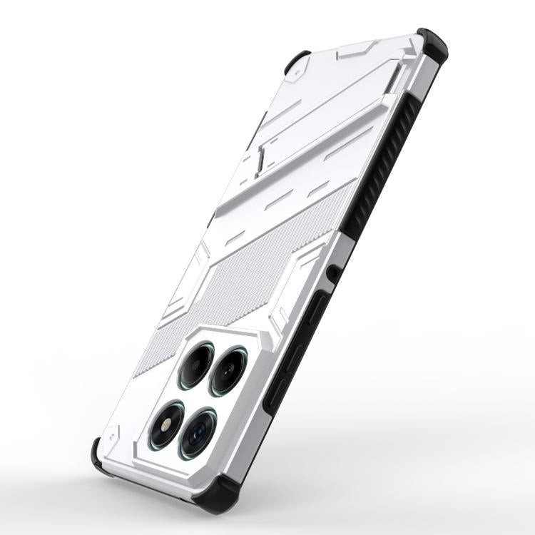 For Motorola Edge 60 Fusion 5G Global Punk Armor 2 in 1 PC + TPU Phone Case with Holder
