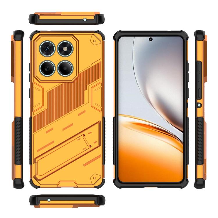 For Motorola Edge 60 Fusion 5G Global Punk Armor 2 in 1 PC + TPU Phone Case with Holder
