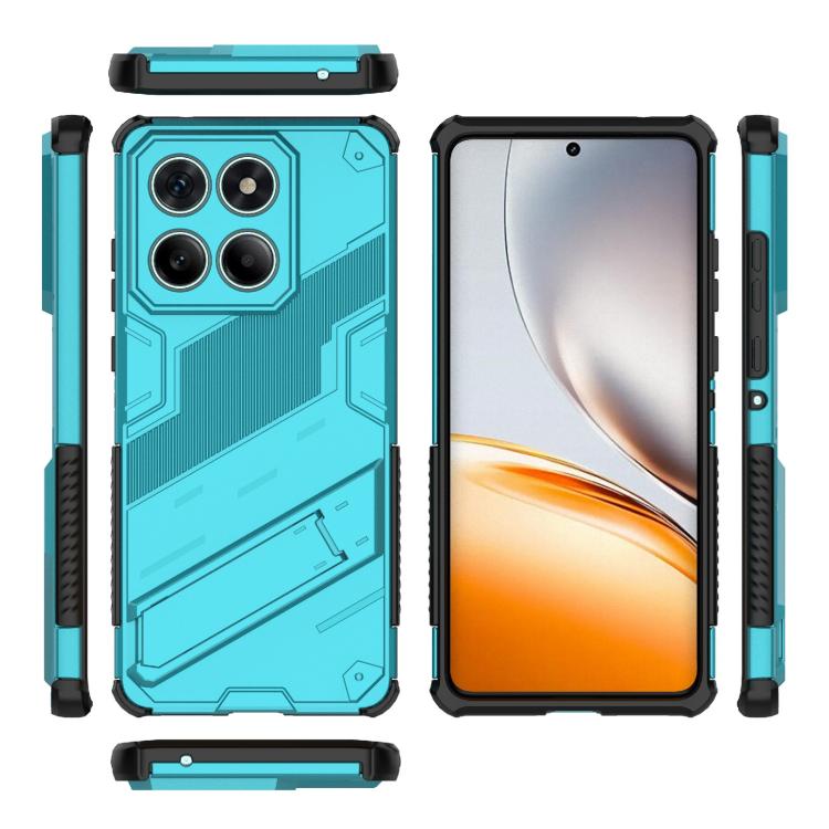 For Motorola Edge 60 Fusion 5G Global Punk Armor 2 in 1 PC + TPU Phone Case with Holder