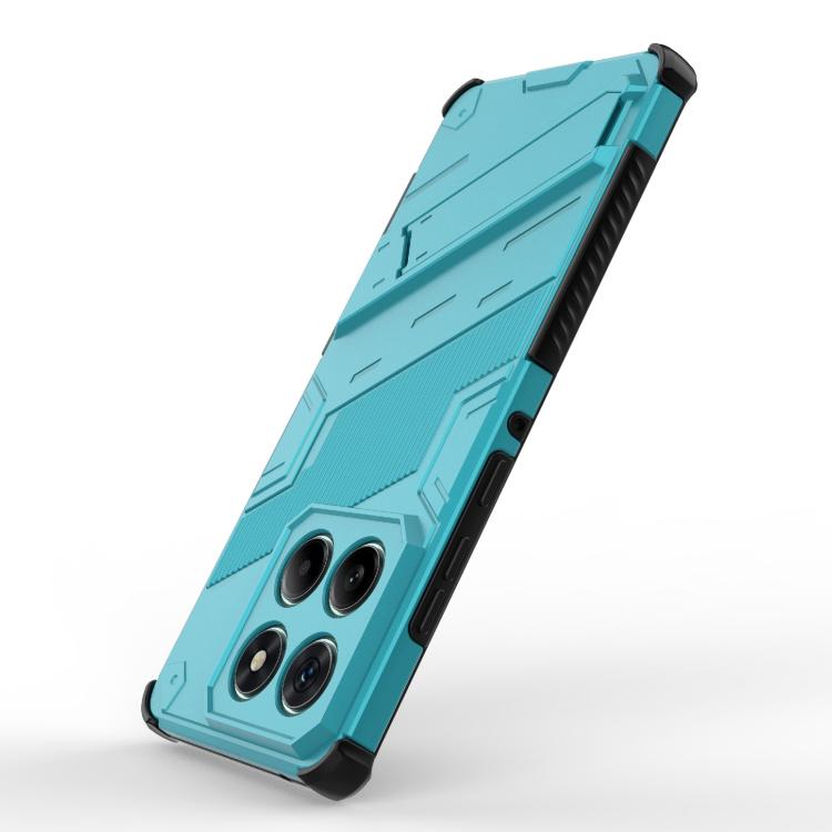 For Motorola Edge 60 Fusion 5G Global Punk Armor 2 in 1 PC + TPU Phone Case with Holder
