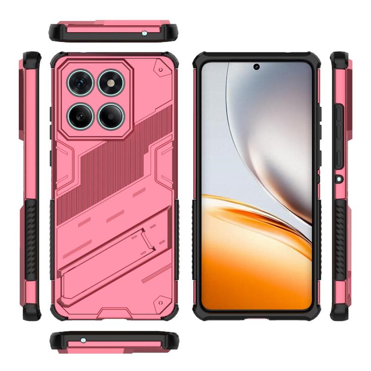 For Motorola Edge 60 Fusion 5G Global Punk Armor 2 in 1 PC + TPU Phone Case with Holder