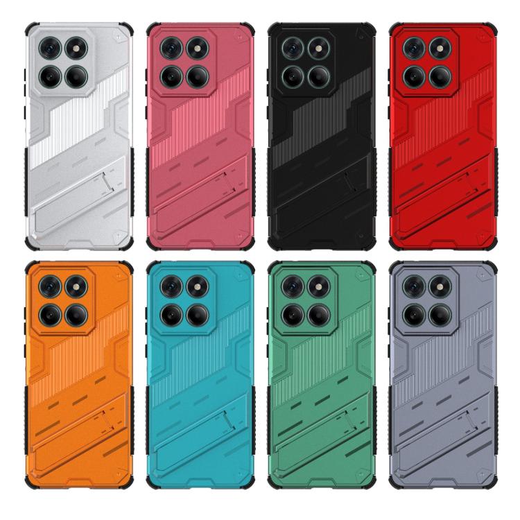 For Motorola Edge 60 Fusion 5G Global Punk Armor 2 in 1 PC + TPU Phone Case with Holder