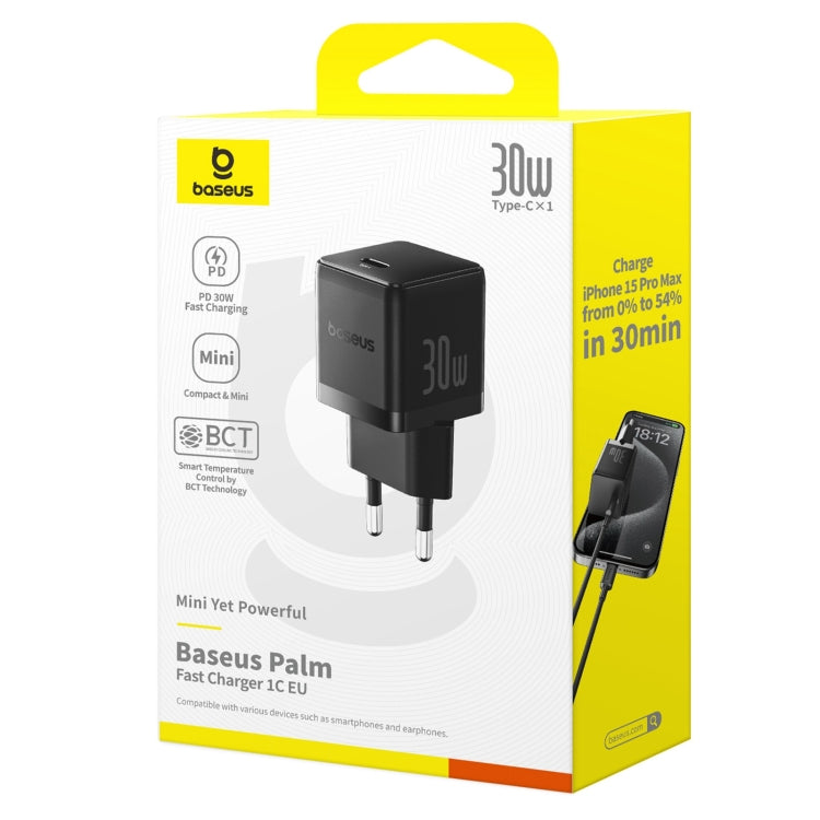 Baseus PD30W USB-C / Type-C Fast Charger, Plug Type:EU Plug