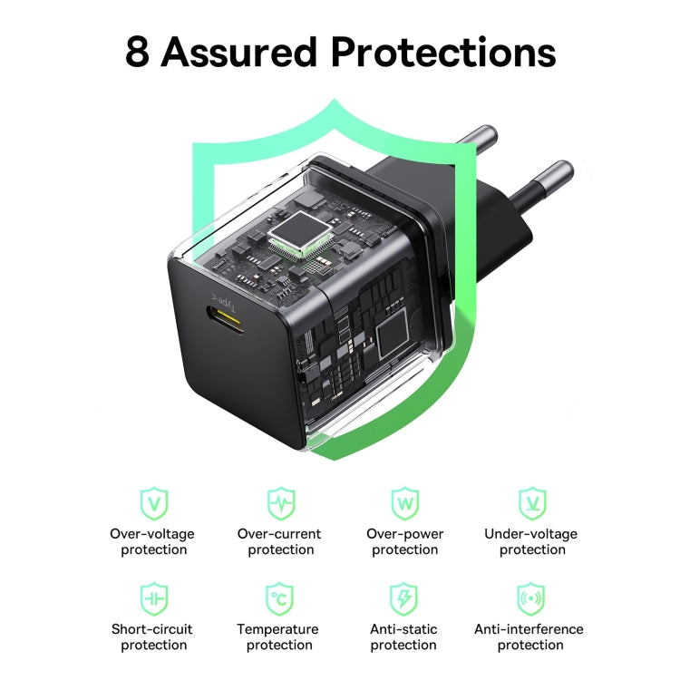 Baseus PD30W USB-C / Type-C Fast Charger, Plug Type:EU Plug
