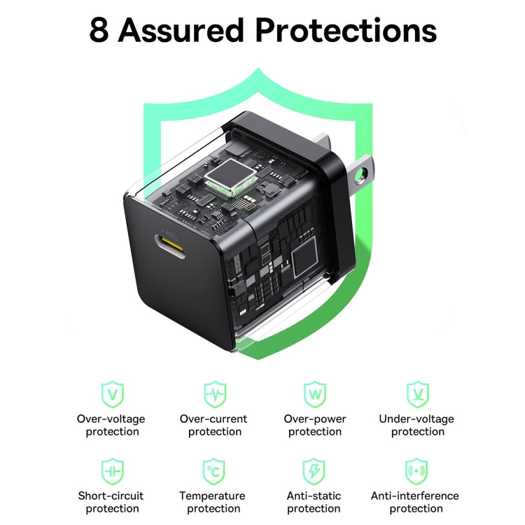 Baseus PD30W USB-C / Type-C Fast Charger, Plug Type:US Plug