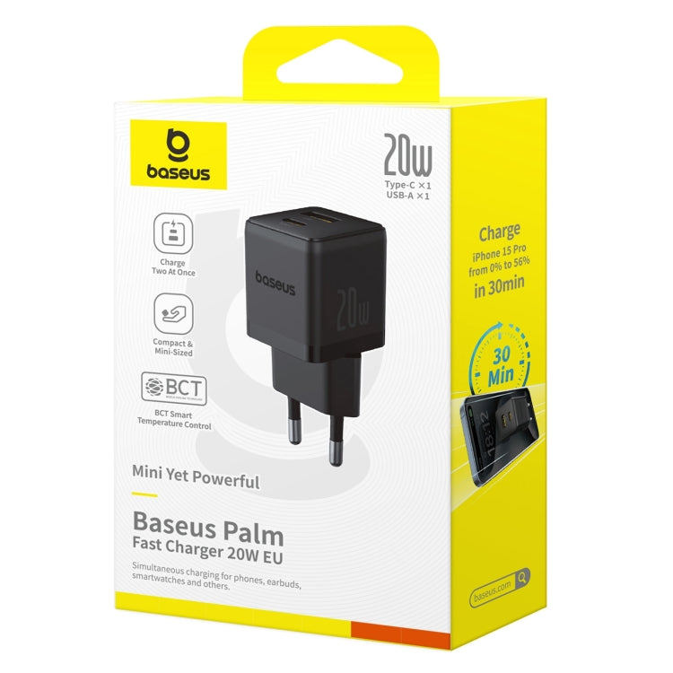 Baseus PD20W USB, USB-C / Type-C Fast Charger, Plug Type:EU Plug
