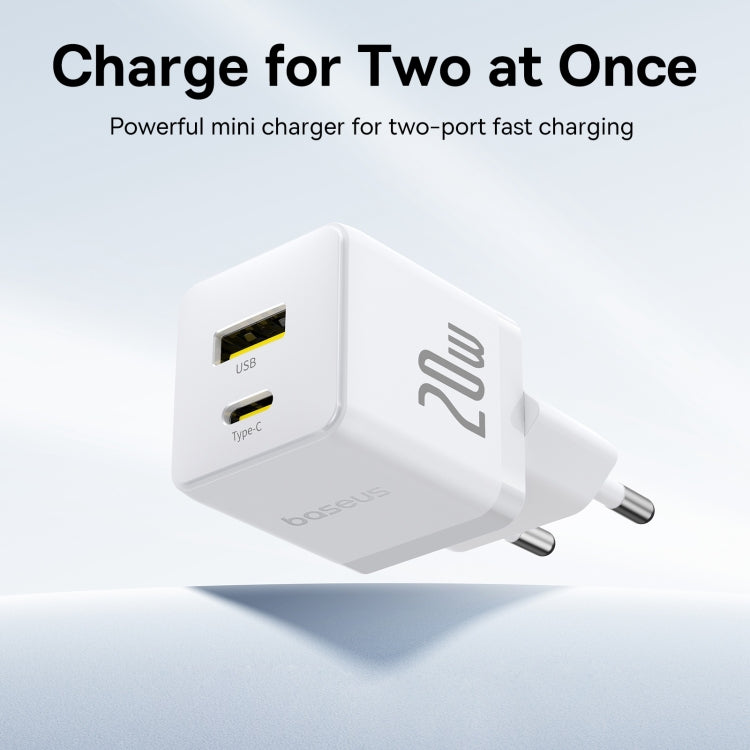 Baseus PD20W USB, USB-C / Type-C Fast Charger, Plug Type:EU Plug