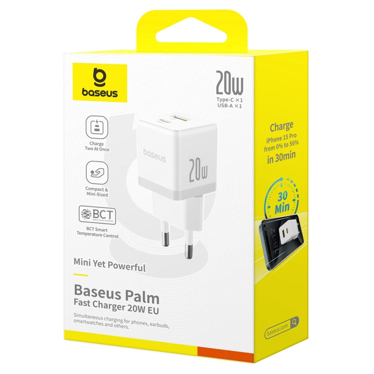 Baseus PD20W USB, USB-C / Type-C Fast Charger, Plug Type:EU Plug