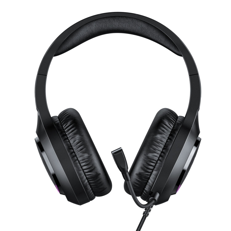 ONIKUMA X31 USB / 3.5mm Wired RGB Light Gaming Headset with Mic, Cable length: 2.2m - Black