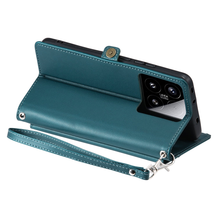 For Xiaomi 15 Wallet Multi-card Slot Leather Phone Case with Lanyard