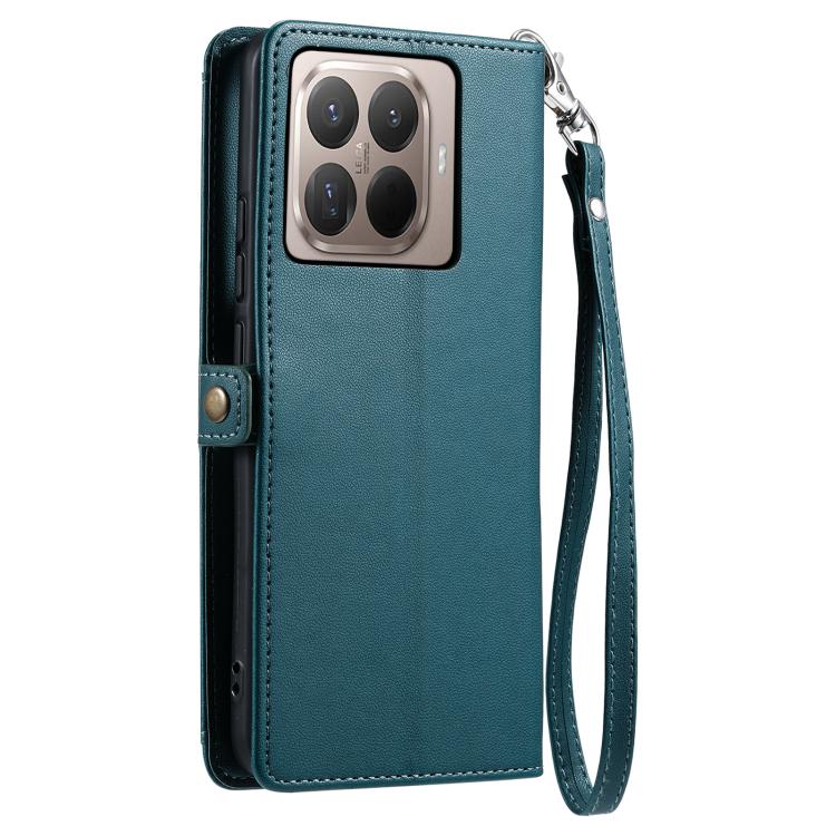 For Xiaomi 15T Pro Wallet Multi-card Slot Leather Phone Case with Lanyard