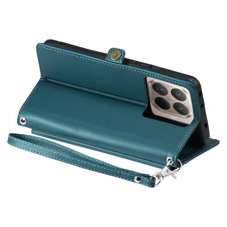 For Xiaomi 15T Pro Wallet Multi-card Slot Leather Phone Case with Lanyard