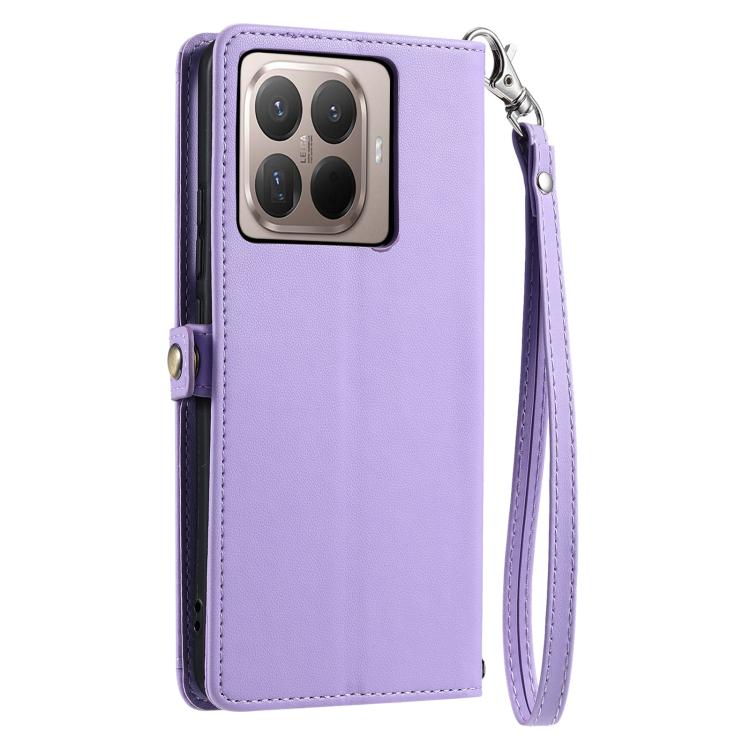 For Xiaomi 15T Pro Wallet Multi-card Slot Leather Phone Case with Lanyard