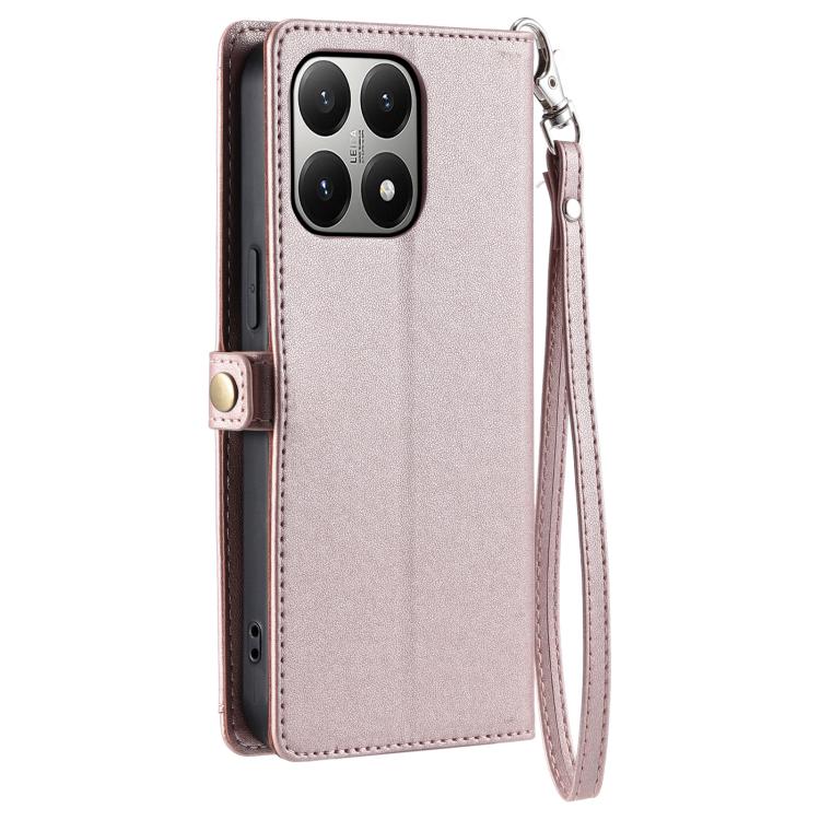 For Xiaomi 15T Wallet Multi-card Slot Leather Phone Case with Lanyard