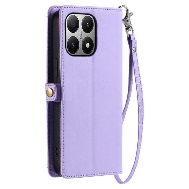 For Xiaomi 15T Wallet Multi-card Slot Leather Phone Case with Lanyard