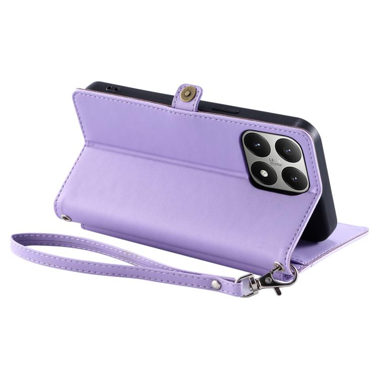 For Xiaomi 15T Wallet Multi-card Slot Leather Phone Case with Lanyard